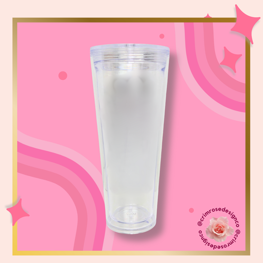 Acrylic Snowglobe Tumbler (24oz)