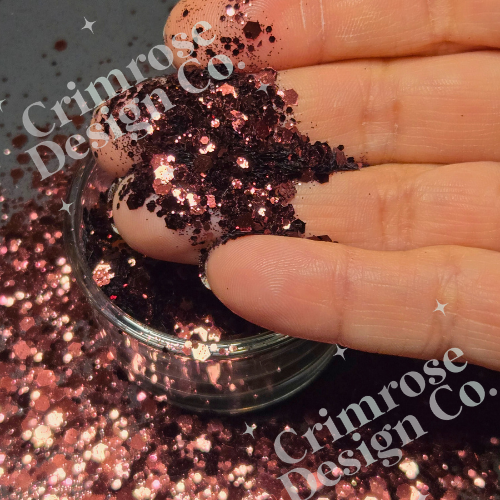 chocolate brown glitter