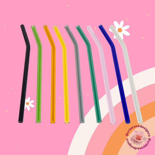 Colored Glass Straws