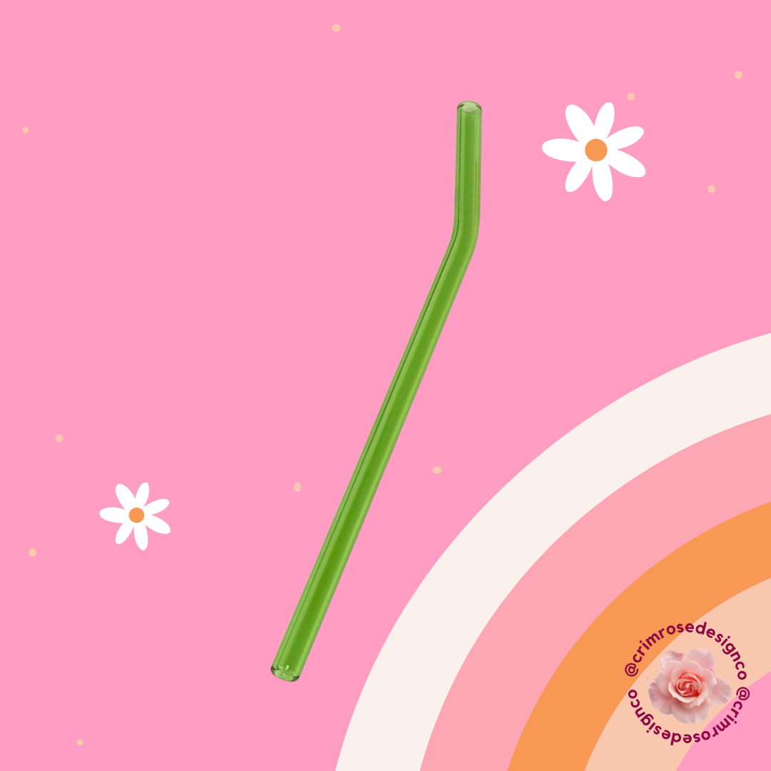 Colored Glass Straws
