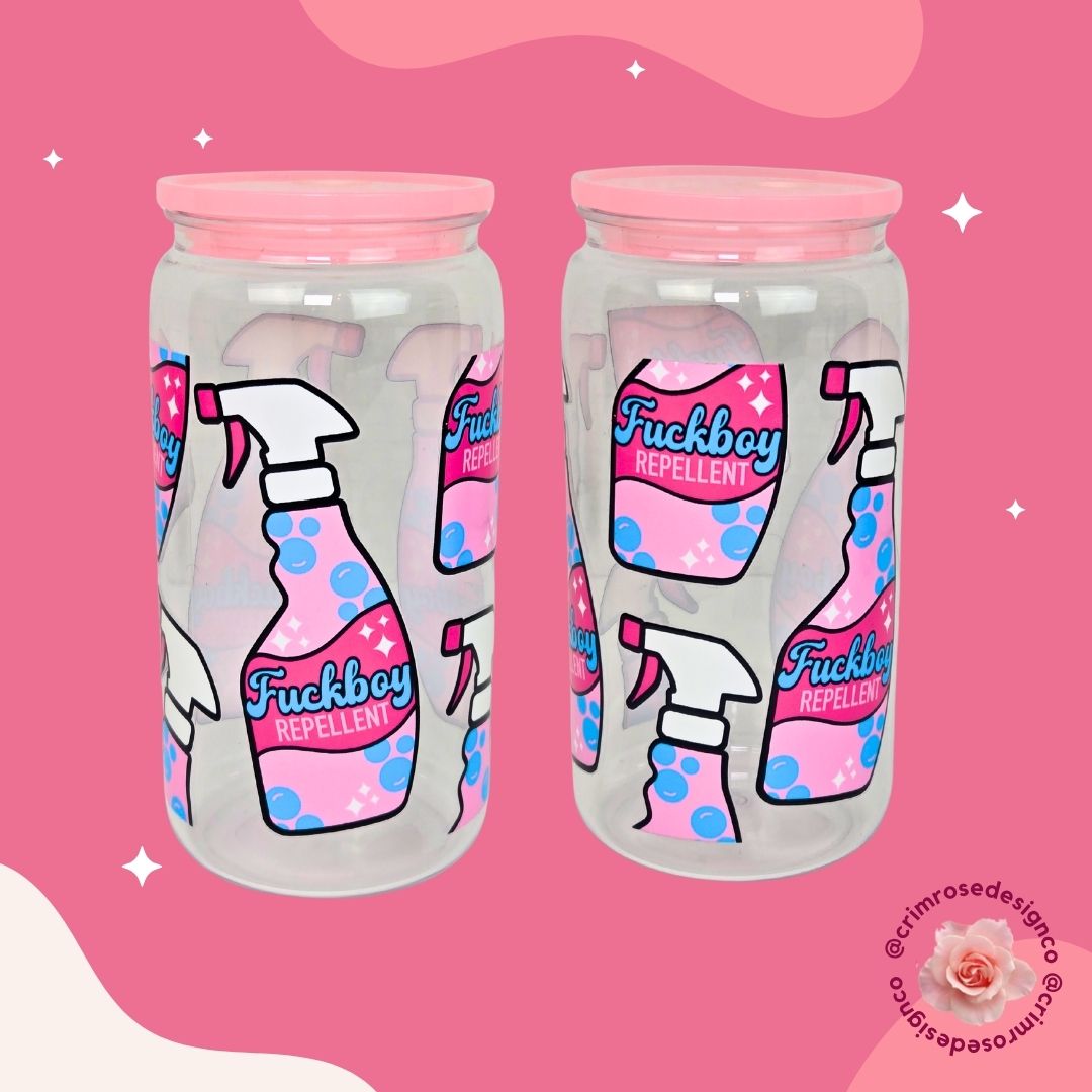 Keep the bad vibes (and worse dates) away with our bold ‘F*ckboy Repellent’ cup – the ultimate sassy sidekick for your coffee, tea, or iced drink.