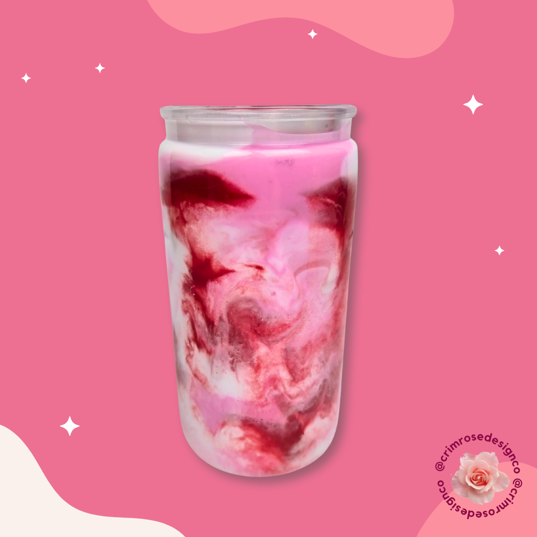 Acrylic Snowglobe Mason Jar Tumbler (20oz)