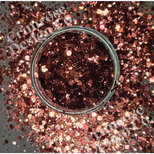 chocolate brown glitter