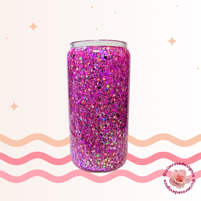 Acrylic Snowglobe Mason Jar Tumbler (20oz)