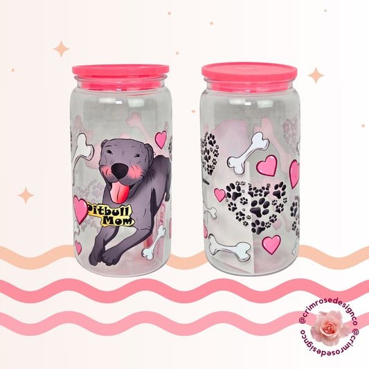 16oz acrylic libby cup for pitbull lovers