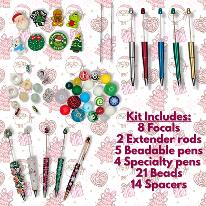 Christmas Beadable Pen Kit
