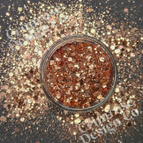 champagne colored glitter